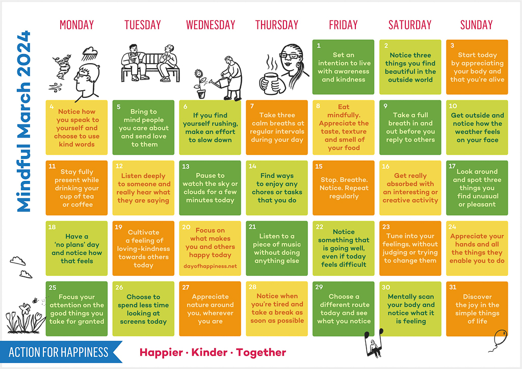 Action for Happiness Calendar
